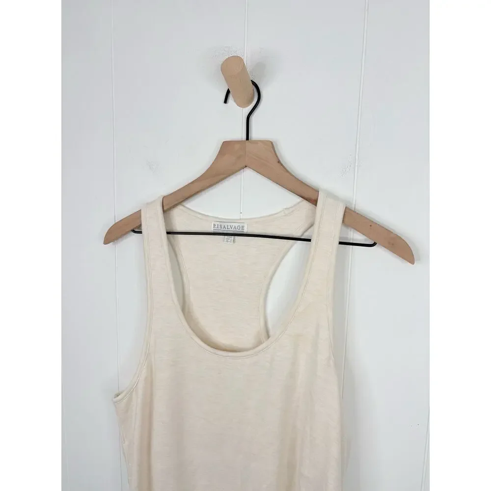 NWT PJ Salvage Essential Jammie Night Dress Large Oatmeal Sleepwear Lounge - Picture 3 of 9